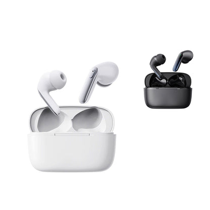 Wireless Earbuds Gaming Earphones with Charging Case Active Noise Reduction Headphones White