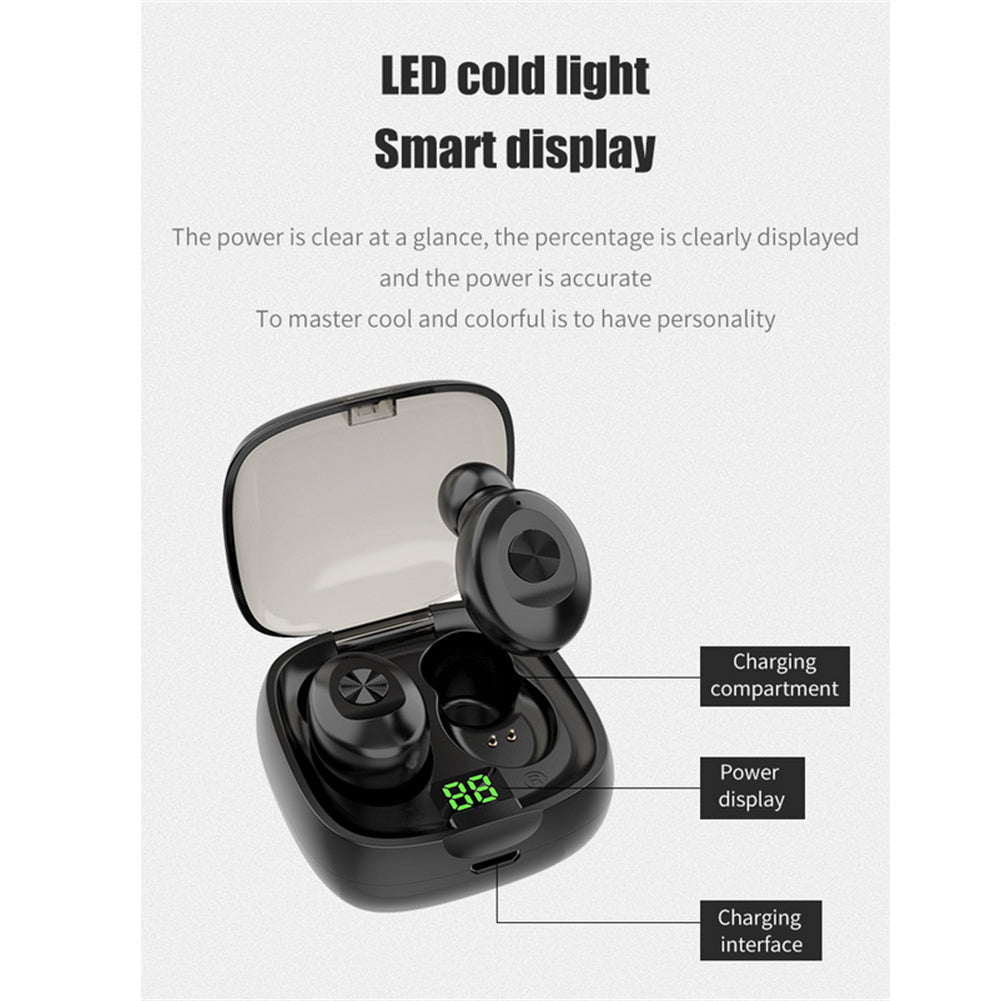 XG8 Wireless Earbuds Ultra Long Playtime Sleeping Headphones with Power Display Charging Case - Bluetooth 5.0 Waterproof Sports Earbuds for Running Working Out - Pink