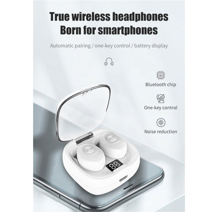 XG8 Wireless Earbuds Ultra Long Playtime Sleeping Headphones with Power Display Charging Case - Bluetooth 5.0 Waterproof Sports Earbuds for Running Working Out - Pink