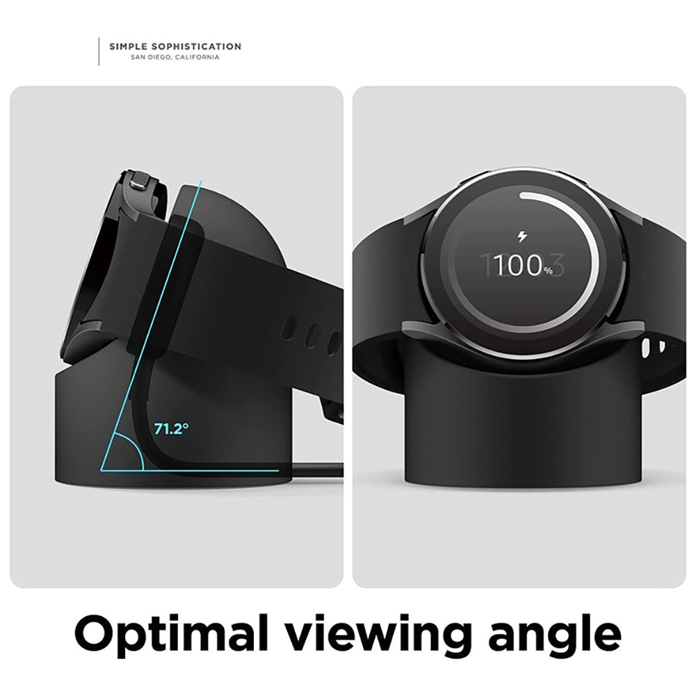 Galaxy Watch Charger Cable with Magnetic Wireless Charging Bracket - USB-C PD Fast Charging Adapter for Samsung Galaxy Watch 6, 5, 4, 3, Active & Classic Models (39.37 Inches/100CM) - White