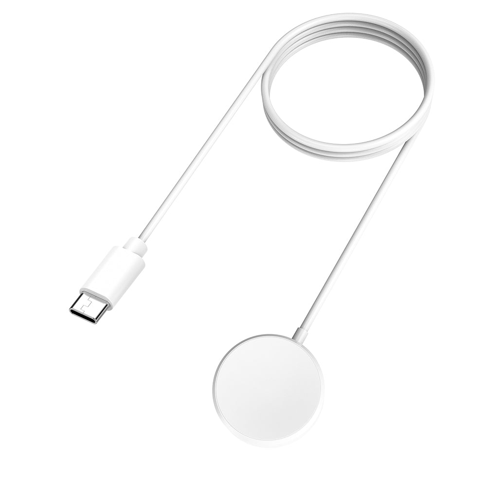 Galaxy Watch Charger Cable with Magnetic Wireless Charging Bracket - USB-C PD Fast Charging Adapter for Samsung Galaxy Watch 6, 5, 4, 3, Active & Classic Models (39.37 Inches/100CM) - White