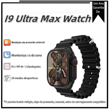 I9 Ultra Max 2.19 Inch Smart Watch with Bluetooth Calling - Advanced Fitness Tracker with Heart Rate, Blood Oxygen Monitor, ECG & Games