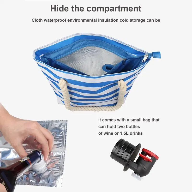 Party Tote Bag with Drink Tap evlune