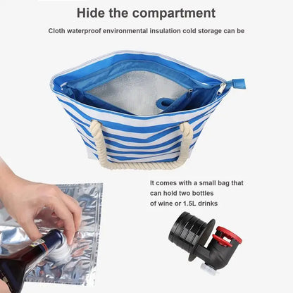 Party Tote Bag with Drink Tap evlune