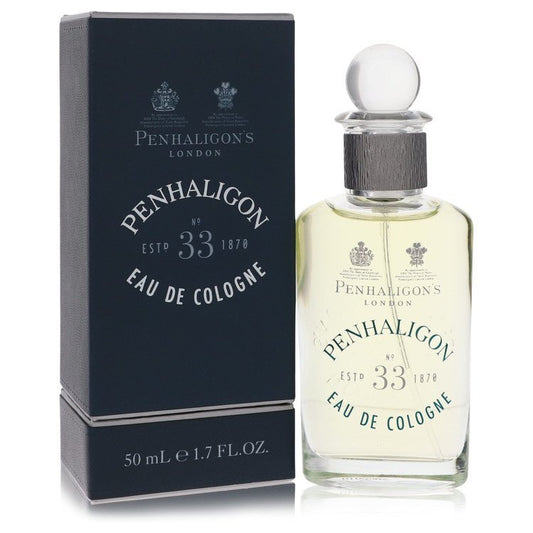 Penhaligon's No. 33 Eau De Cologne Spray for Men 1.7 oz Luxury Aromatic Fougere Fragrance with Citrus & Spicy Notes
