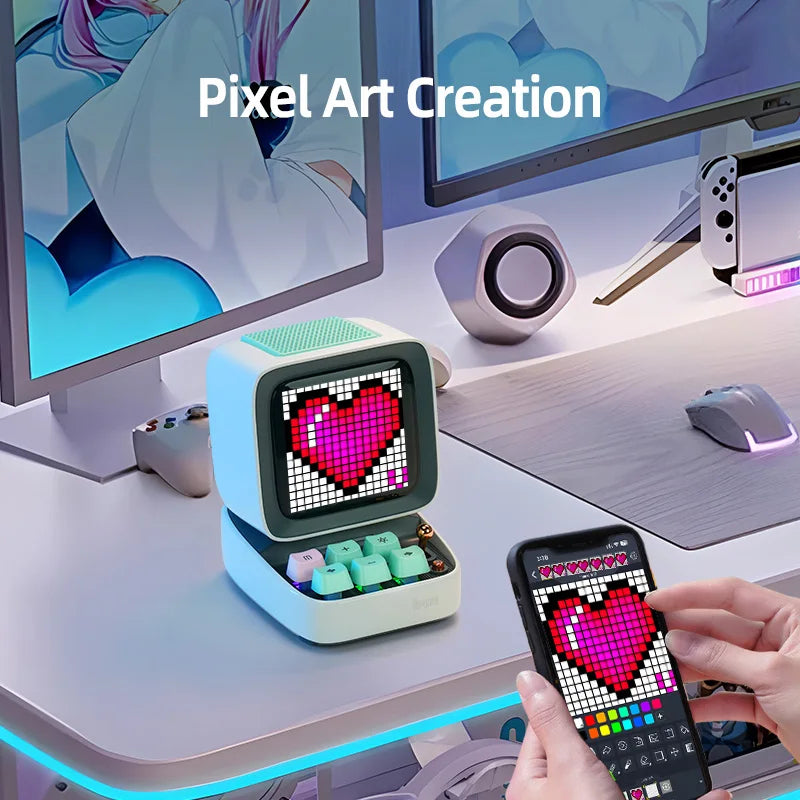 Pixel Style Retro Speaker evlune