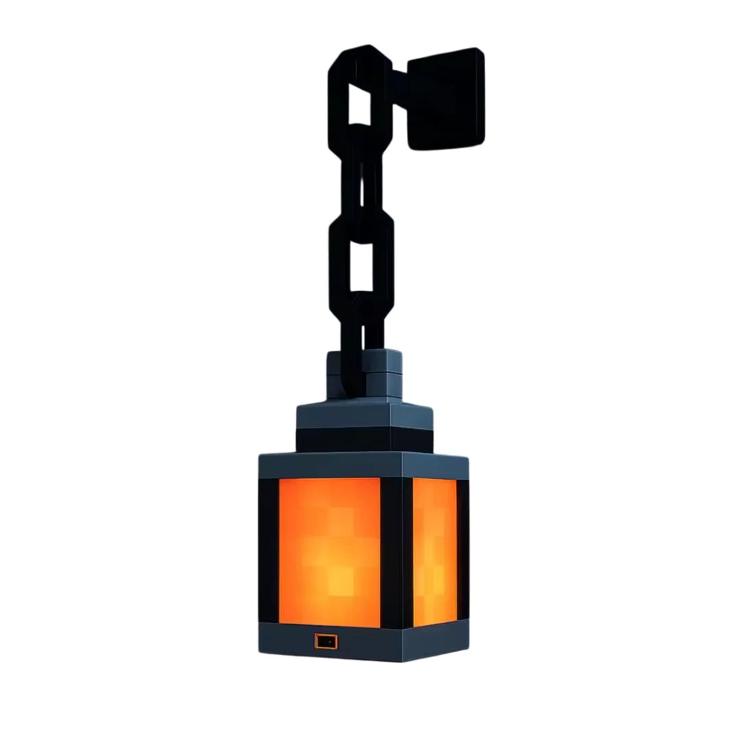 Pixelated Lantern Night Light For Kids Room