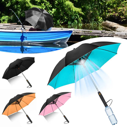 Portable Umbrella with Fan and Misting Cooling evlune