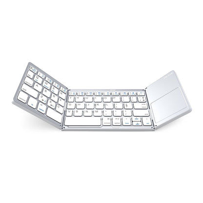 Portable Wireless Keyboard for Smartphone Tablet and Laptop Foldable Bluetooth Multi Touch Touchpad evlune