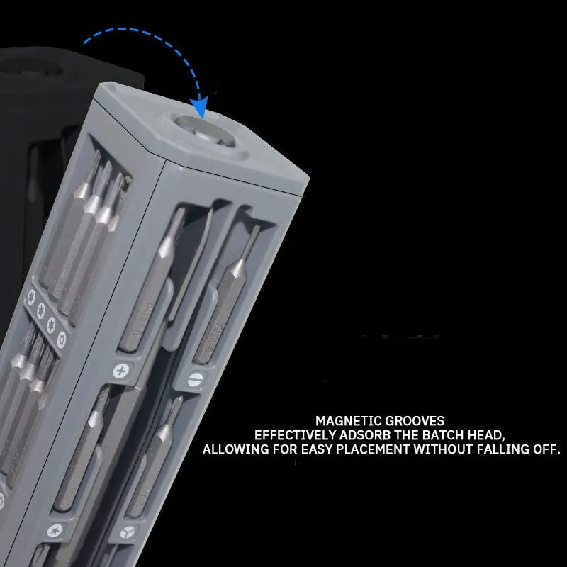 مجموعة أدوات إصلاح 44 في 1 مفك براغي evlune