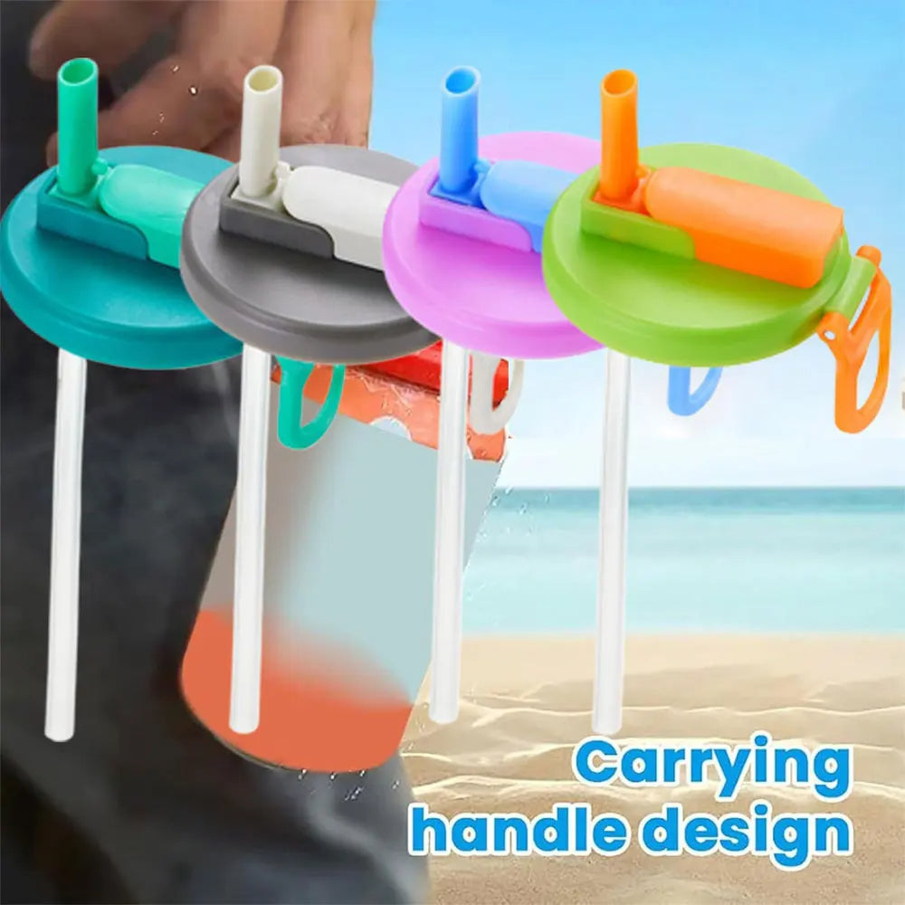 غطاء علبة قابل لإعادة الاستخدام مع قشة من إيفلون