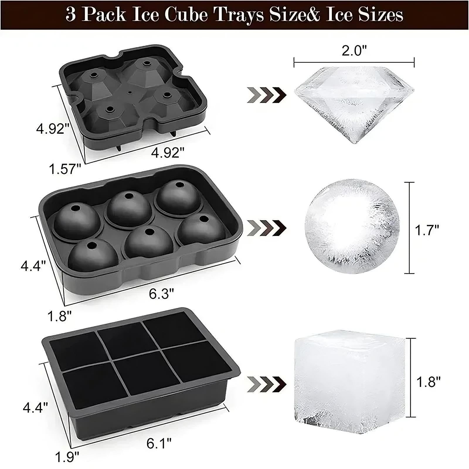 Round Ice Ball Mold Silicone evlune