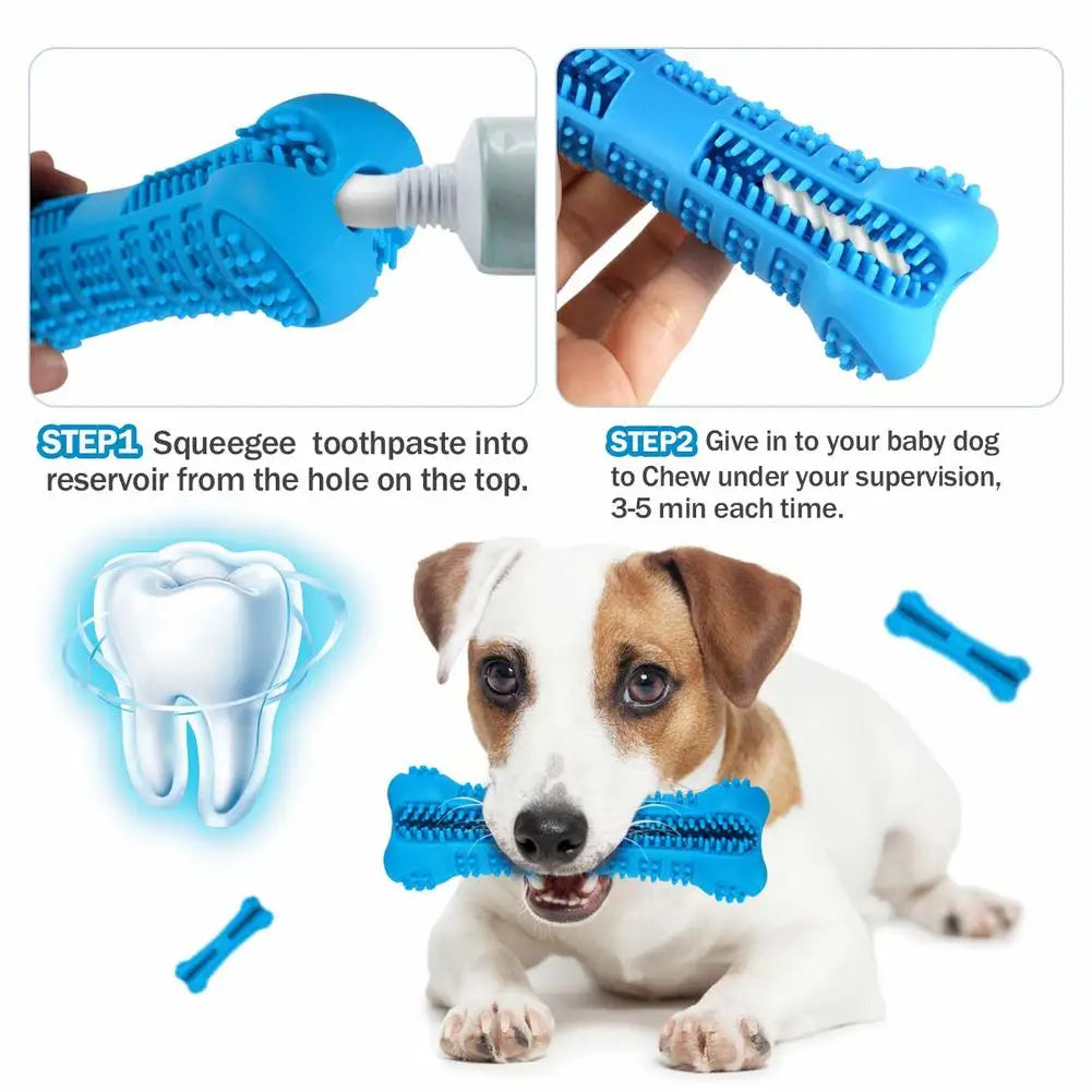 Rubber Dog Toothbrush Gentle Cleaning evlune