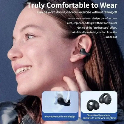Xiaomi Original T75 Bone Conduction Bluetooth 5.3 Headphones - White aWireless Sports Earphones with HiFi Sound Quality, Waterproof Design, and Advanced Noise Cancelling Technology