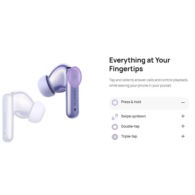 Black Huawei FreeBuds 6i (T0019) Wireless Earbuds with Intelligent Dynamic ANC 3.0, 11mm Quad-Magnet Driver, 35-Hour Battery Life, Bluetooth 5.3, IP54 Water-Resistant True Wireless Headphones