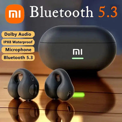 Xiaomi Original T75 Bone Conduction Bluetooth 5.3 Headphones - White aWireless Sports Earphones with HiFi Sound Quality, Waterproof Design, and Advanced Noise Cancelling Technology