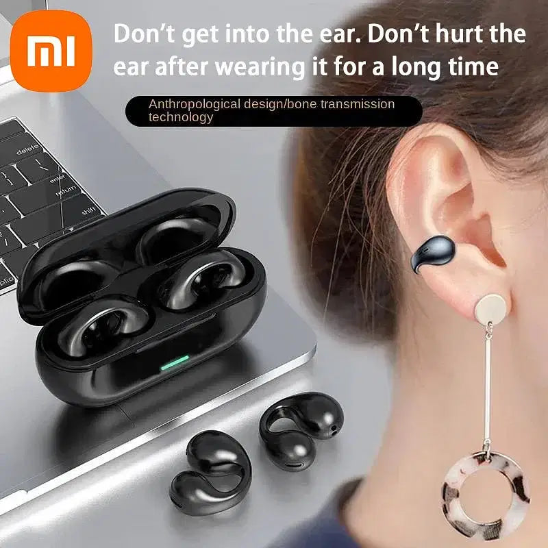 Xiaomi Original T75 Bone Conduction Bluetooth 5.3 Headphones - White aWireless Sports Earphones with HiFi Sound Quality, Waterproof Design, and Advanced Noise Cancelling Technology