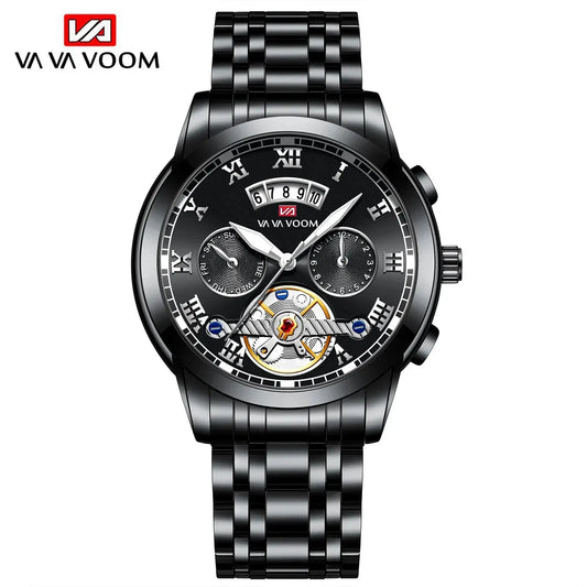 Ivory Men's Luxury Watch Model 2453 - Stainless Steel Luminescent Casual Sport Watch with 3Bar Water Resistance