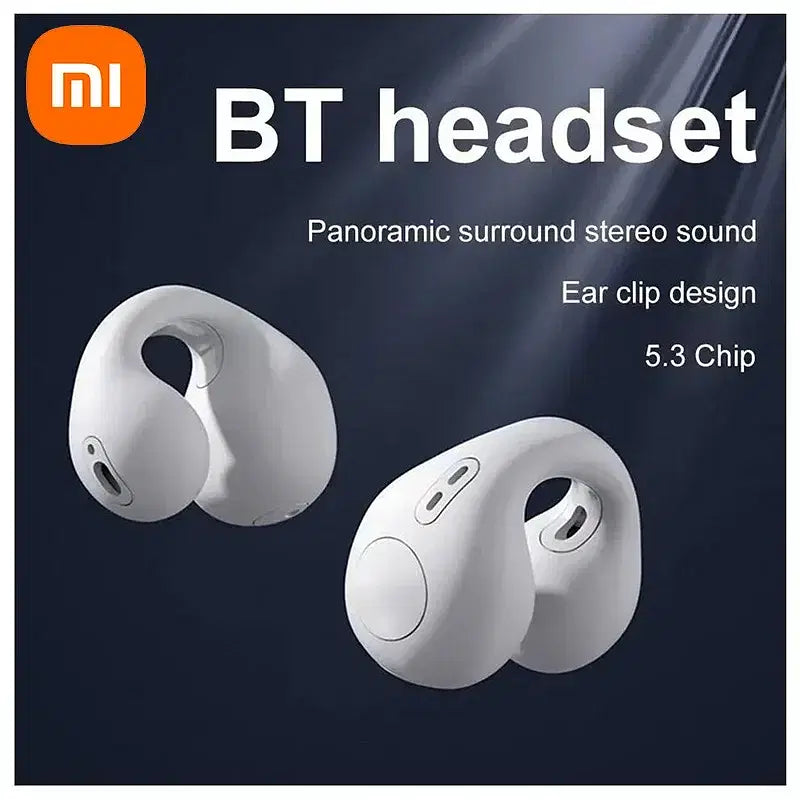 Xiaomi Original T75 Bone Conduction Bluetooth 5.3 Headphones - White aWireless Sports Earphones with HiFi Sound Quality, Waterproof Design, and Advanced Noise Cancelling Technology