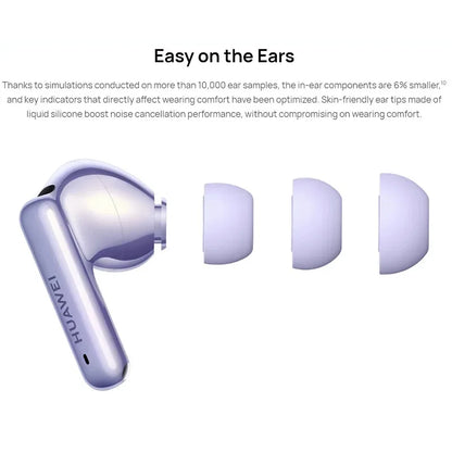 Black Huawei FreeBuds 6i (T0019) Wireless Earbuds with Intelligent Dynamic ANC 3.0, 11mm Quad-Magnet Driver, 35-Hour Battery Life, Bluetooth 5.3, IP54 Water-Resistant True Wireless Headphones