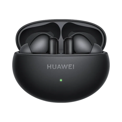 Black Huawei FreeBuds 6i (T0019) Wireless Earbuds with Intelligent Dynamic ANC 3.0, 11mm Quad-Magnet Driver, 35-Hour Battery Life, Bluetooth 5.3, IP54 Water-Resistant True Wireless Headphones