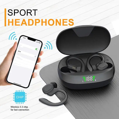 Original SP16 Wireless Earphones True Wireless Earbuds Ear Hook Sports HiFi Stereo Waterproof Headset With Mic TWS Bluetooth 5.3 Headphones for Gaming and Outdoor Activities