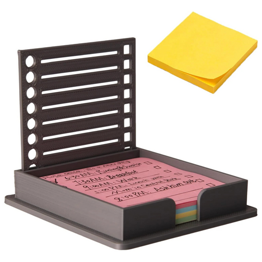 Sticky Note Holder with Template 3x3 Sticky Note Organizer Dispenser evlune