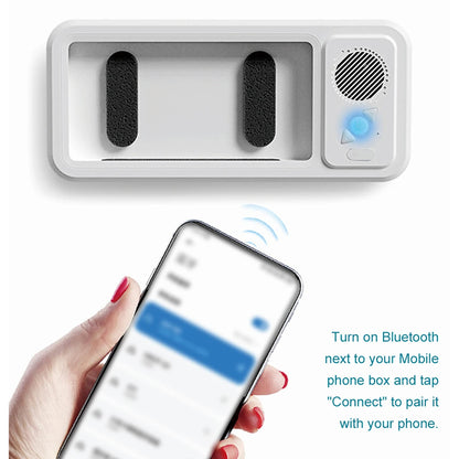 Strong Suction Shower Phone Cradle with Speakerphone evlune