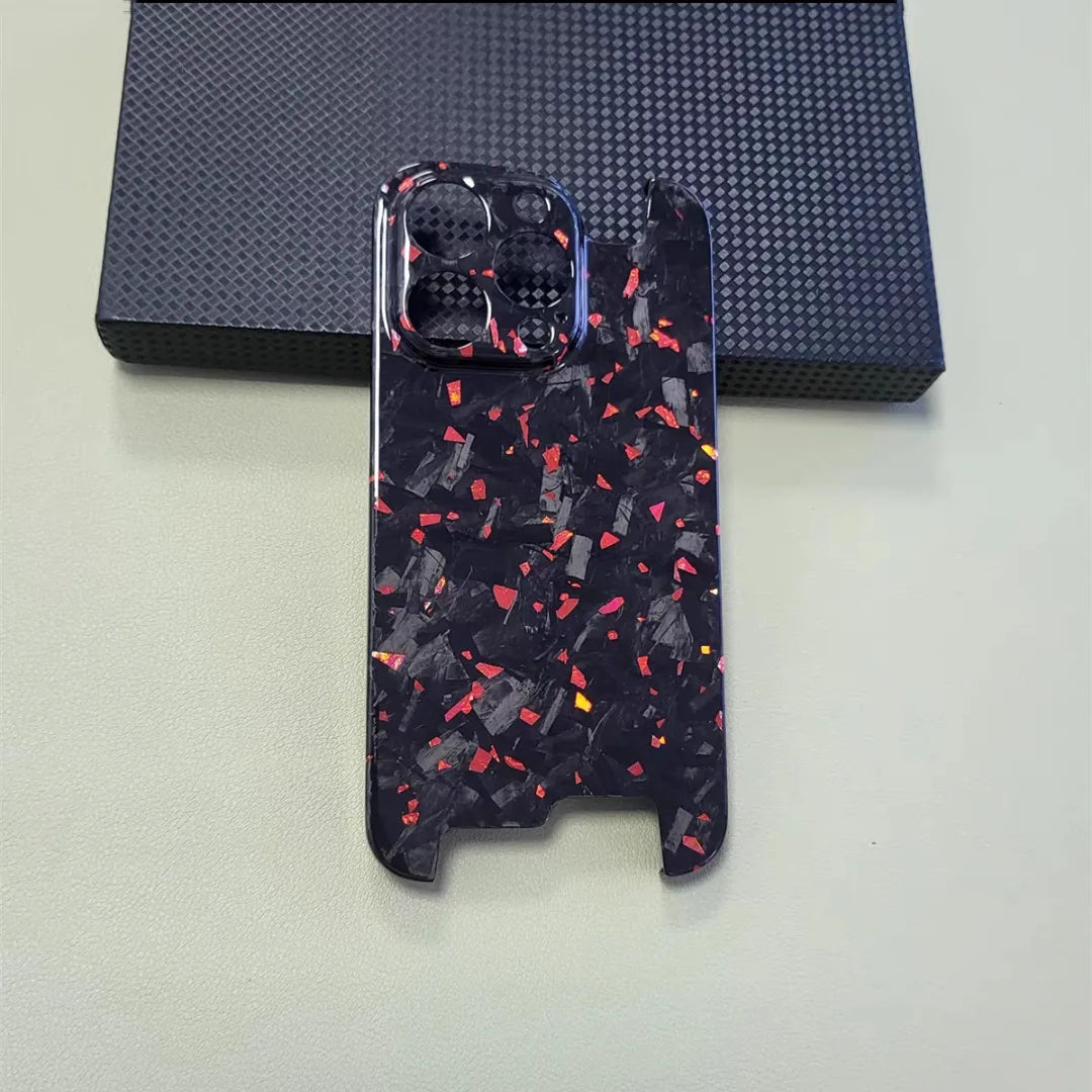 Ultra Thin Forged Carbon Fiber Cover For iPhone 12 Pro evlune