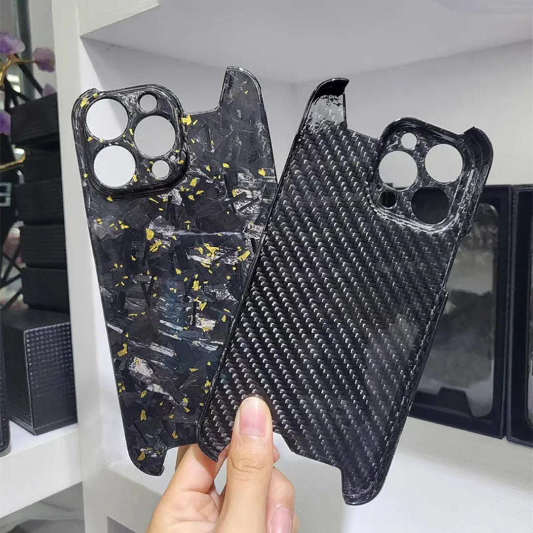 Ultra Thin Forged Carbon Fiber Cover For iPhone 14 evlune