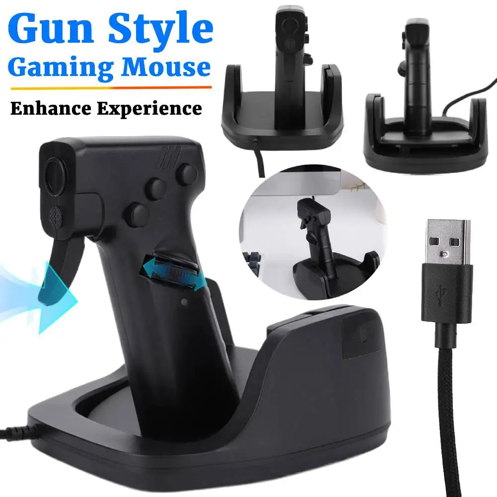Vertical Gaming Mouse Gun Design evlune