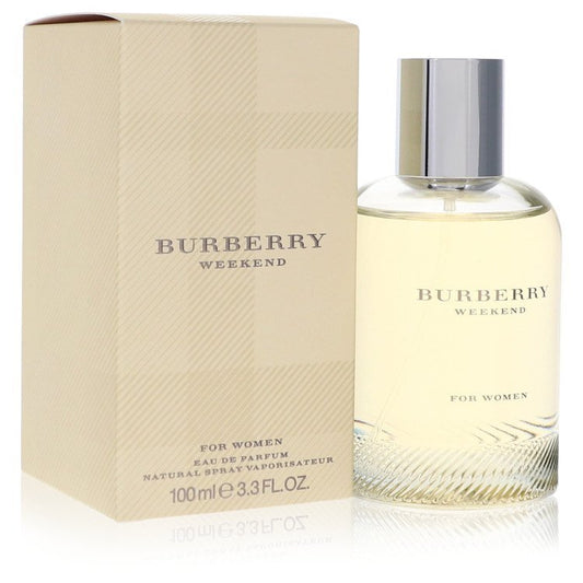 Weekend by Burberry Eau De Parfum Spray Long Lasting Floral Fragrance with Peach Apricot Sandalwood and Musk