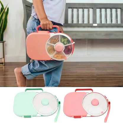 BPA-Free Snack Spinner Container with Interactive Button  
