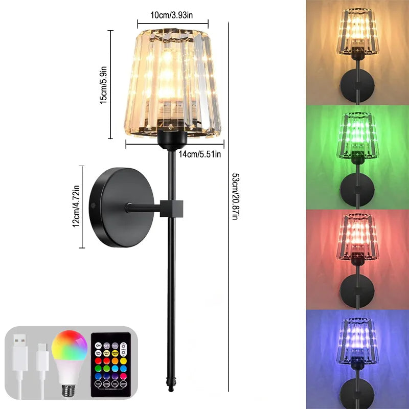 led rgb rechargeable wall lamp color blast max aurora panel v2 evlune