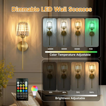 led rgb rechargeable wall lamp spectrum pro 8s evlune