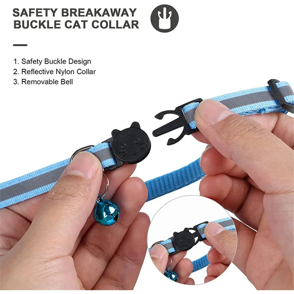 reflective cat collar with apple airtag holder meow finder x1 evlune