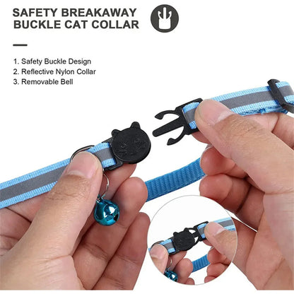 reflective cat collar with apple airtag holder meow finder x1 evlune